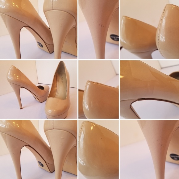 Aldo Prue Nude Platform Patent Heel size 9 - Picture 6 of 8
